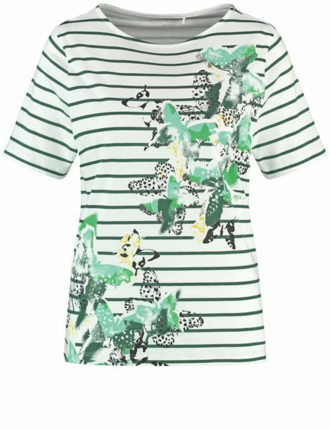 GERRY WEBER Kurzarmshirt Gestreiftes T-Shirt aus Baumwolle günstig online kaufen