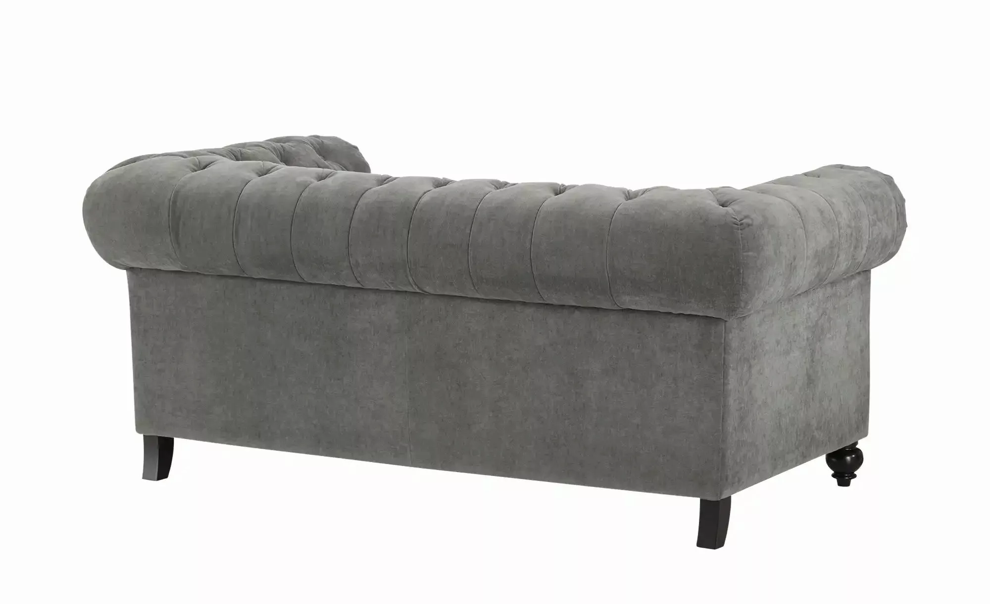 uno Einzelsofa  Chesterfield Stoff ¦ grau ¦ Maße (cm): B: 183 H: 80 T: 100. günstig online kaufen