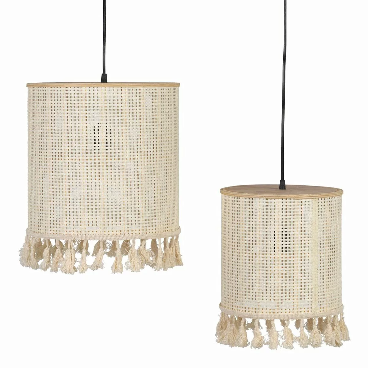 Deckenlampe Natürlich Naturfaser 33 X 33 X 33 Cm (2 Stück) günstig online kaufen