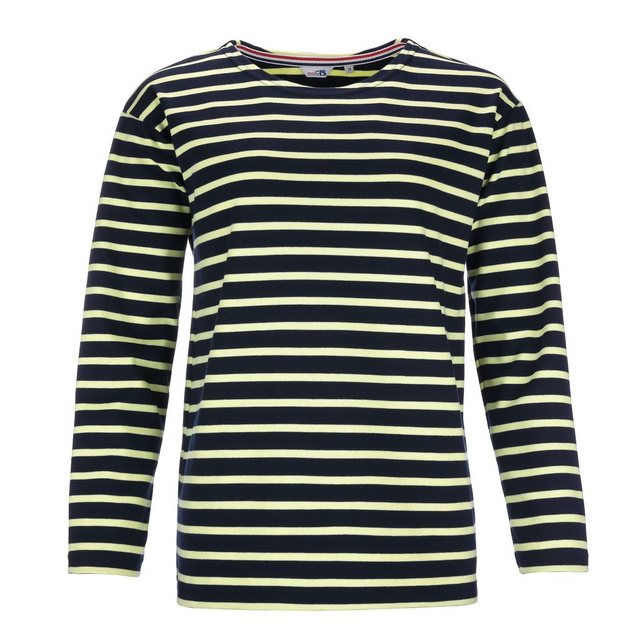 modAS Langarmshirt Damen Bretonisches Basic Shirt mit Streifen - Streifensh günstig online kaufen