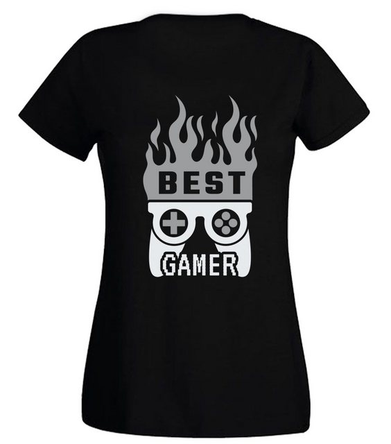 G-graphics T-Shirt Damen T-Shirt - Best Gamer Slim-fit-Shirt, mit Frontprin günstig online kaufen