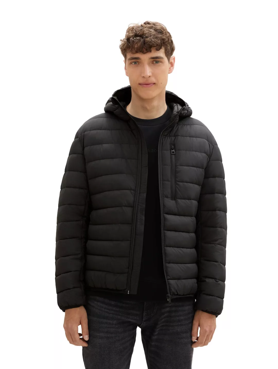 TOM TAILOR Denim Winterjacke Leichte Jacke mit Kapuze günstig online kaufen