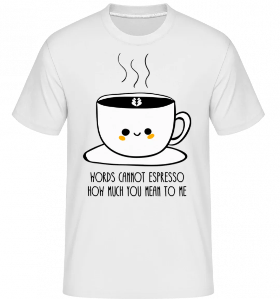 Words Connot Espresso · Shirtinator Männer T-Shirt günstig online kaufen