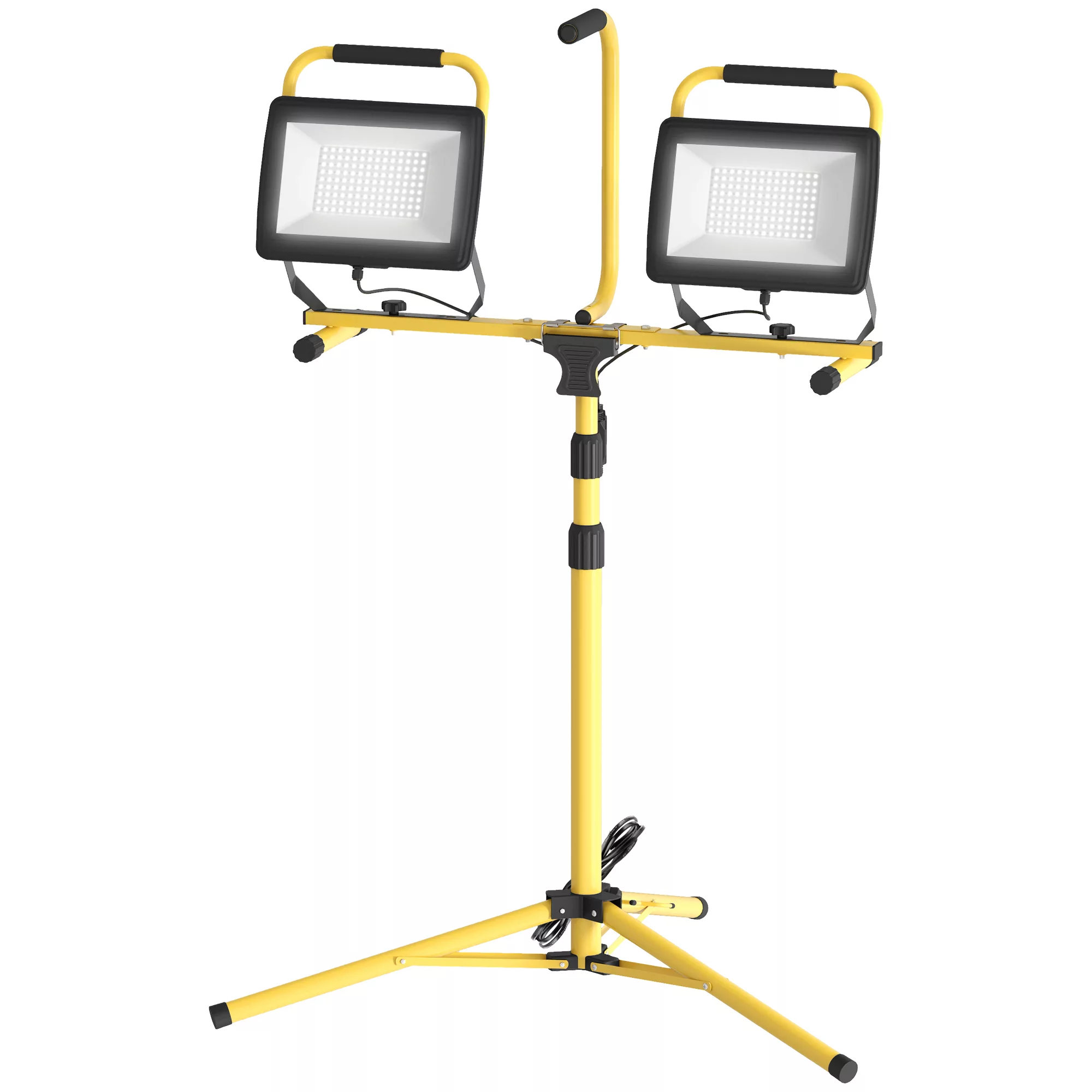 HOMCOM Baustellenstrahler auf Stativen 2 x 100W, 17000LM, LED Arbeitslampen günstig online kaufen