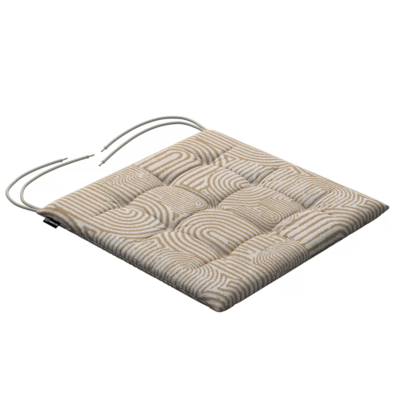 Stuhlkissen Ulrich mit Bindeschnur, beige-ecru, 40 x 40 x 3,5 cm, Cosy Home günstig online kaufen