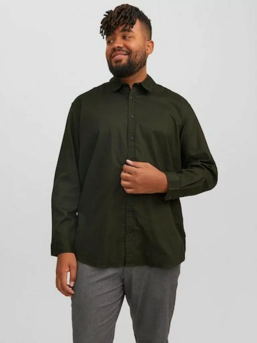 Jack & Jones PlusSize Karohemd JJEGINGHAM TWILL SHIRT L/S NOOS PLS günstig online kaufen