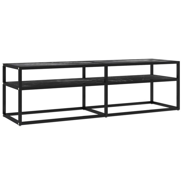 vidaXL TV-Schrank TV-Schrank Schwarz Marmor-Optik 140x40x40,5 cm Hartglas ( günstig online kaufen