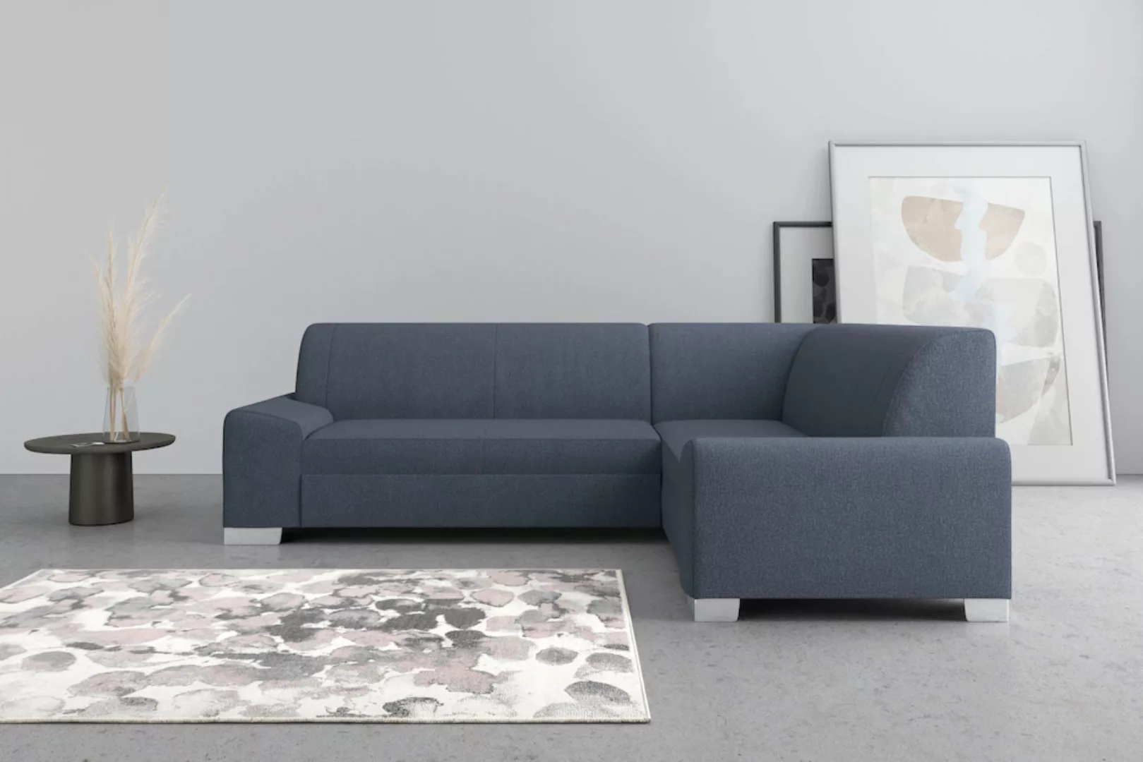 DOMO collection Ecksofa "Anzio L-Form", Wahlweise mit Bettfunktion und Fede günstig online kaufen