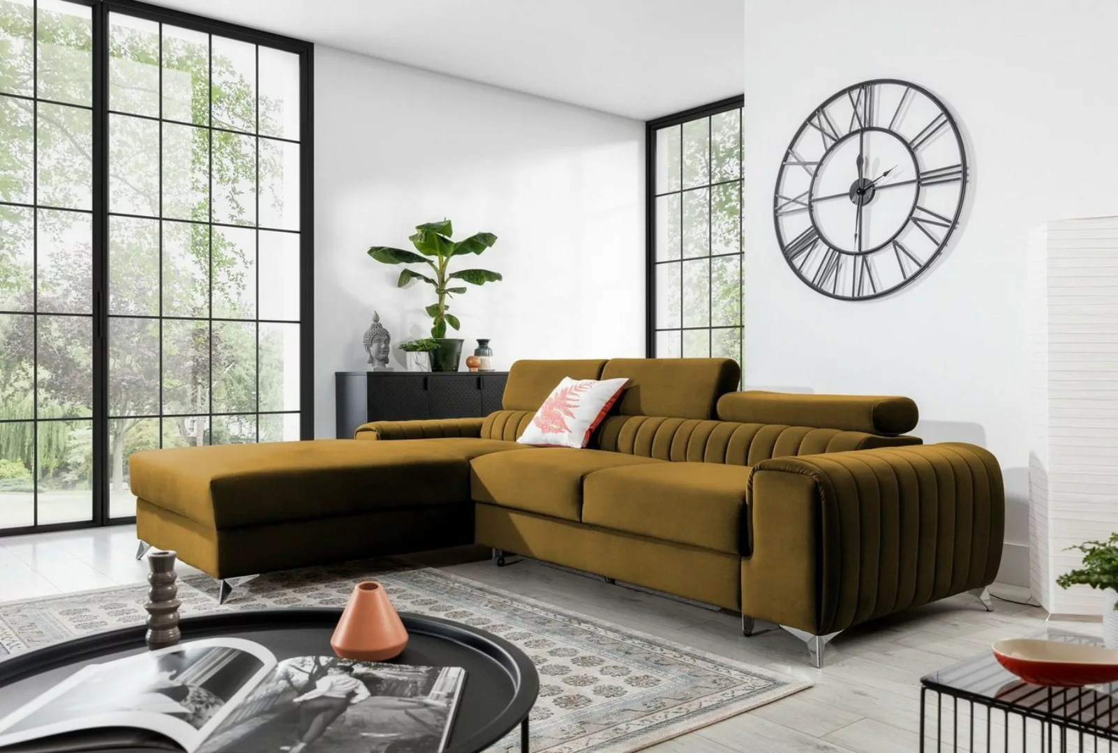 yourhouse24 Ecksofa Grayson Schlafsofa Wohnlandschaft Links Rechts Couch Be günstig online kaufen