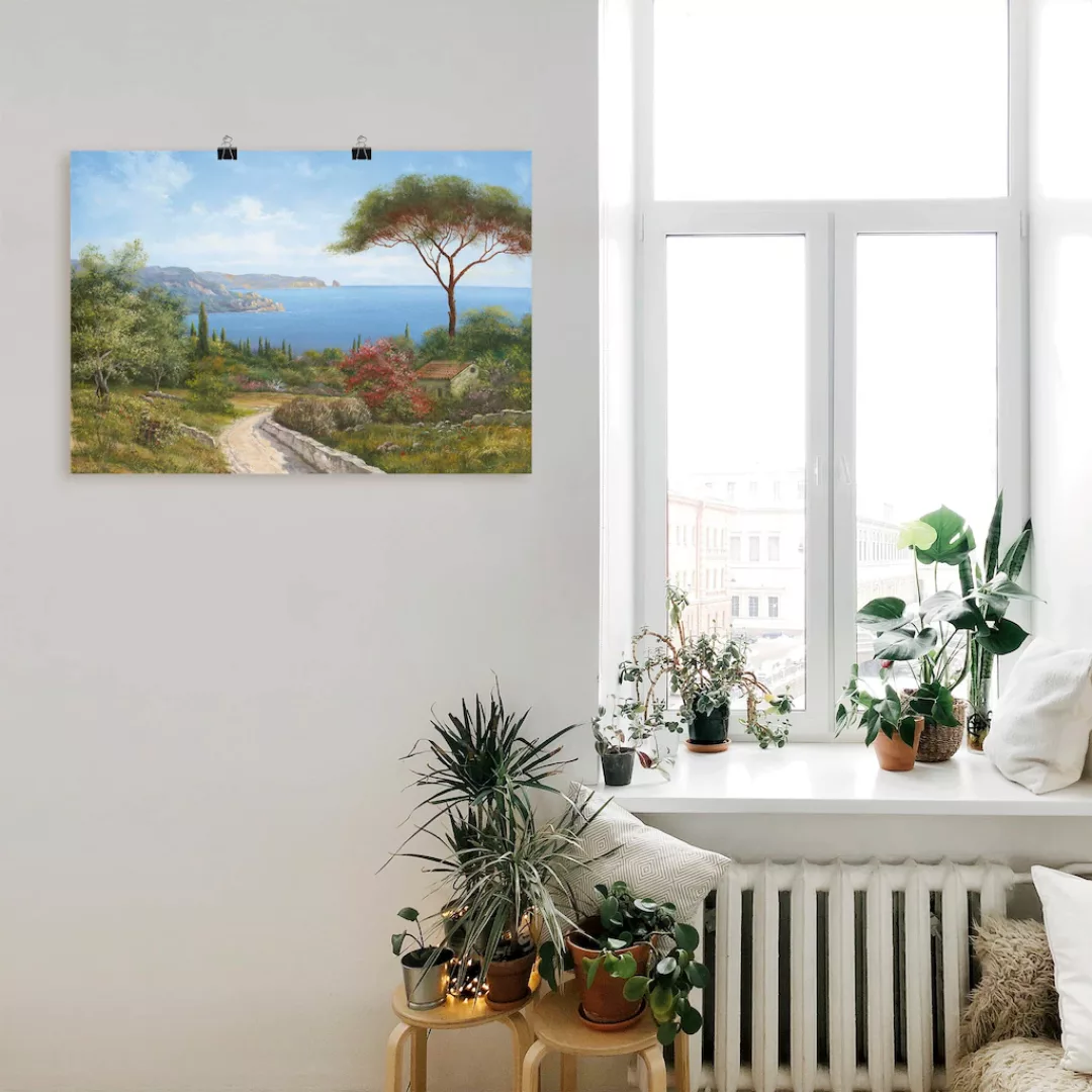 Artland Wandbild "Haus am Meer", Gewässer, (1 St.), als Leinwandbild, Poste günstig online kaufen