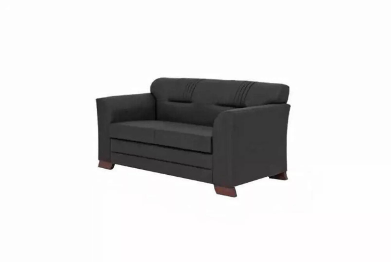 JVmoebel Sofa Schwarzer Zweisitzer Moderne Office Möbel Polster Sofas, 1 Te günstig online kaufen