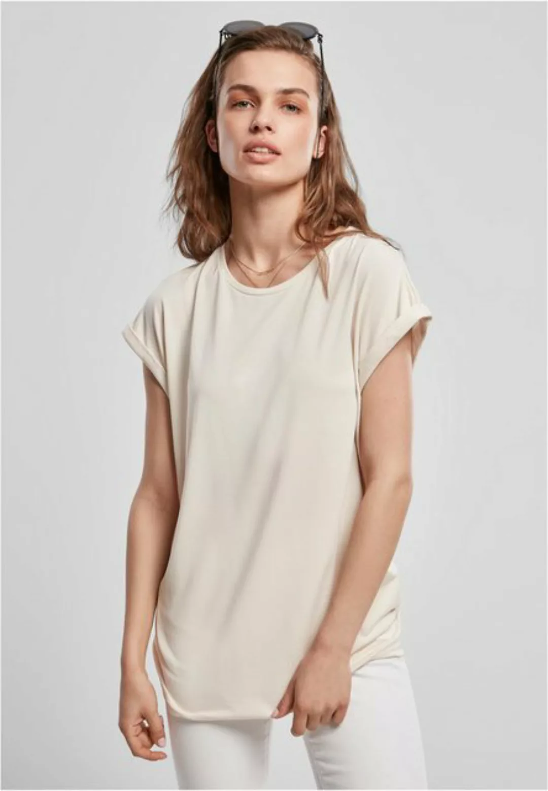 URBAN CLASSICS T-Shirt TB4092 - Ladies Modal Extended Shoulder Tee whitesan günstig online kaufen