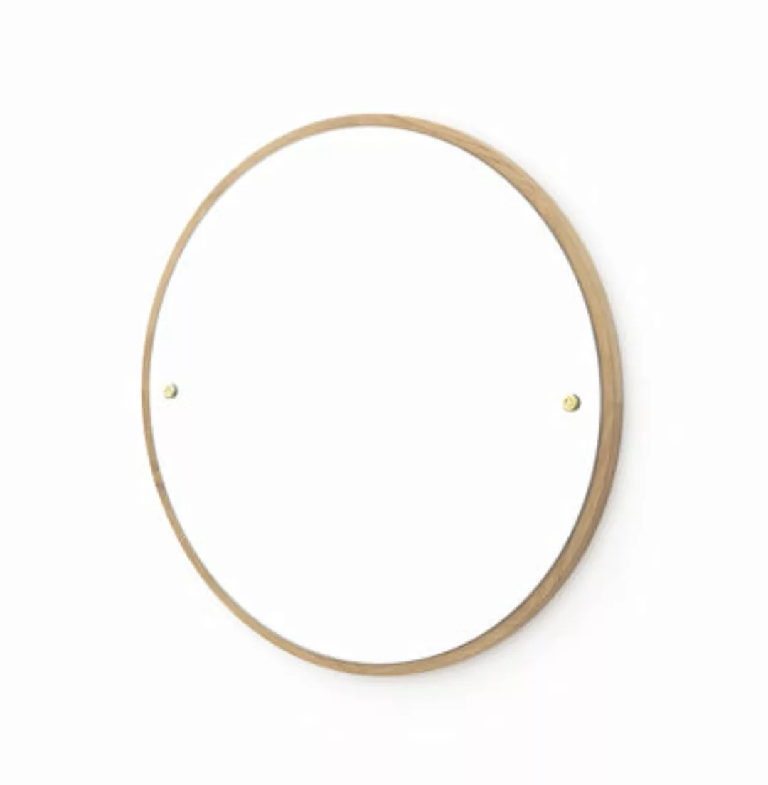Wandspiegel CM-1 Circle holz natur / Ø 45 cm - Eiche - Frama - Holz natur günstig online kaufen