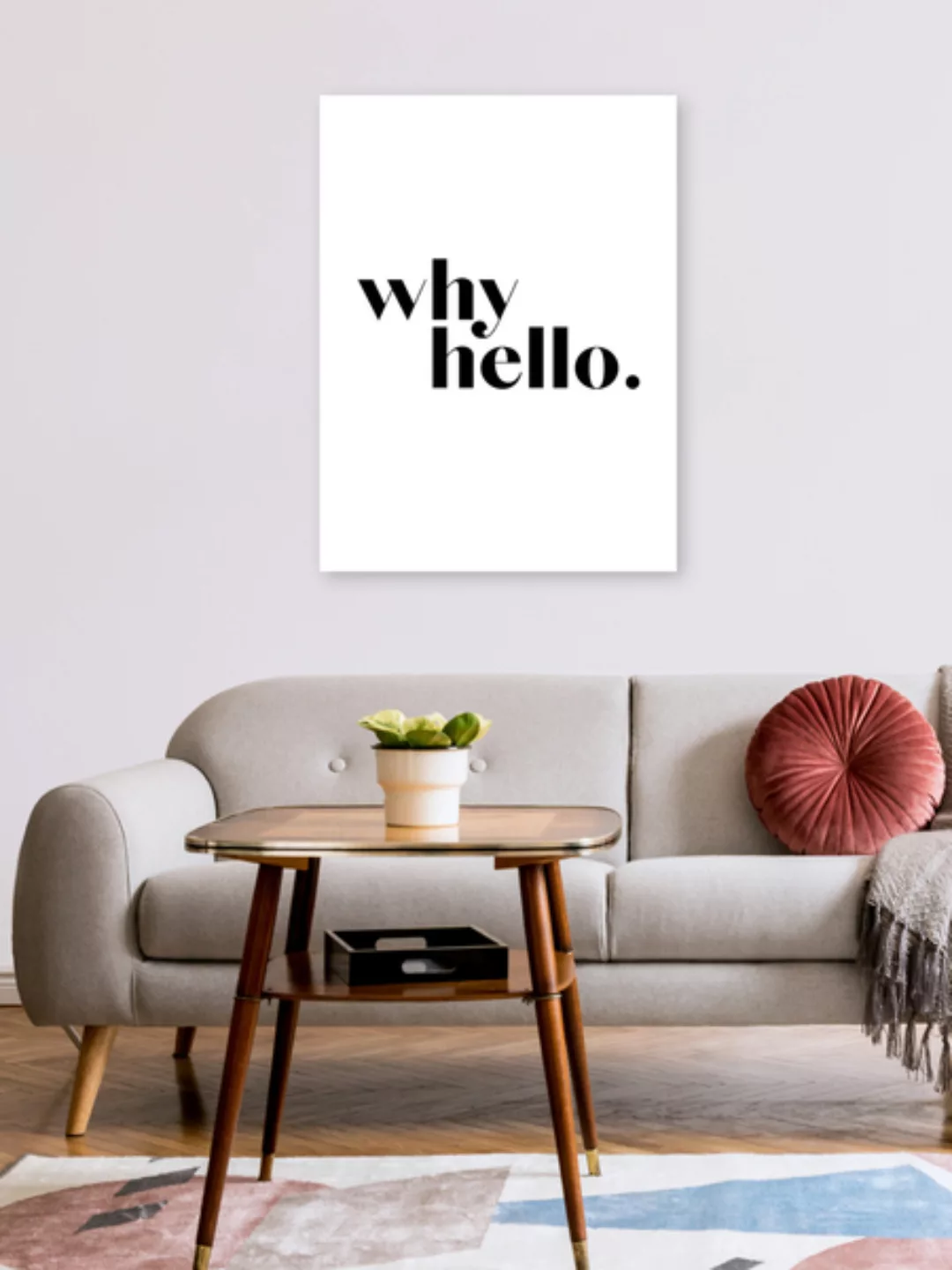Poster / Leinwandbild - Why Hello No3 günstig online kaufen