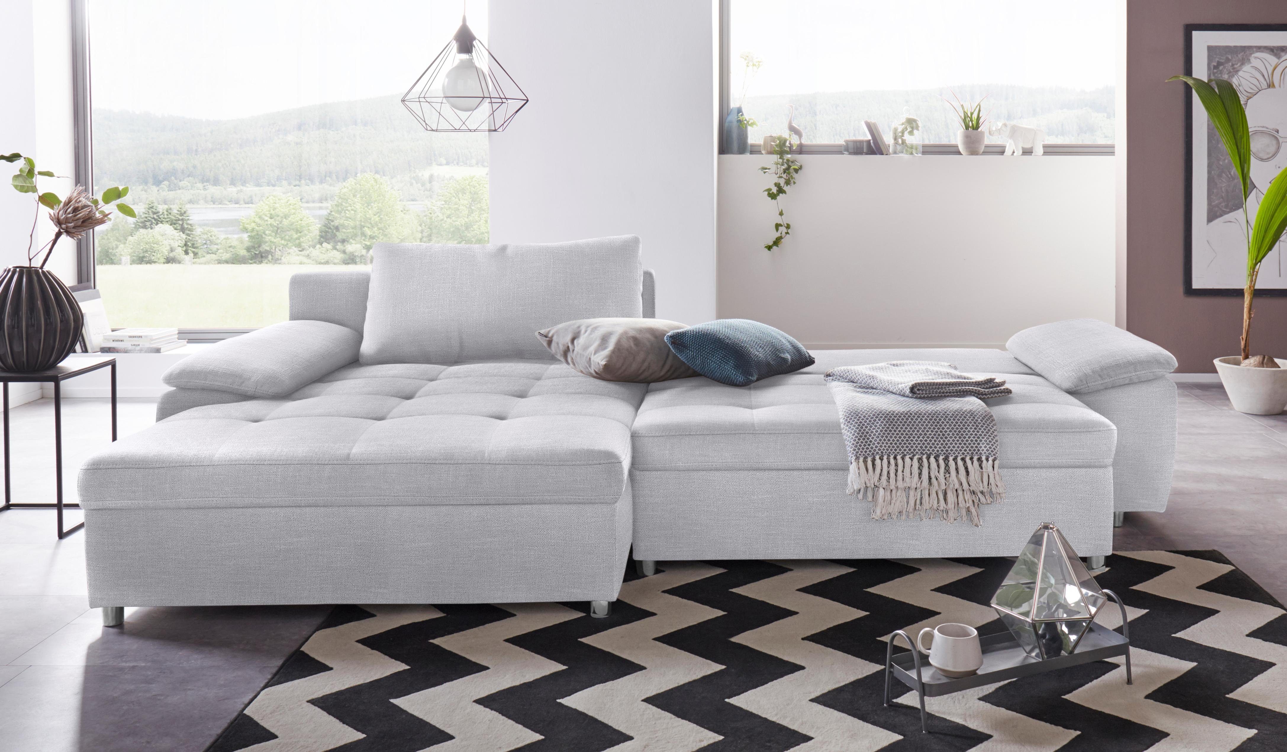 sit&more Ecksofa "Labene L-Form", wahlweise mit Bettfunktion und Bettkasten günstig online kaufen