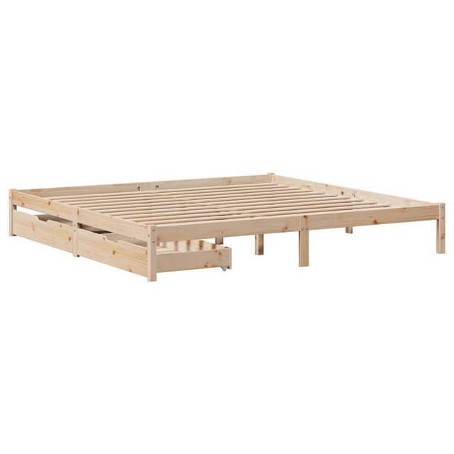 vidaXL Bett, Massivholzbett ohne Matratze 180x200 Kiefernholz günstig online kaufen