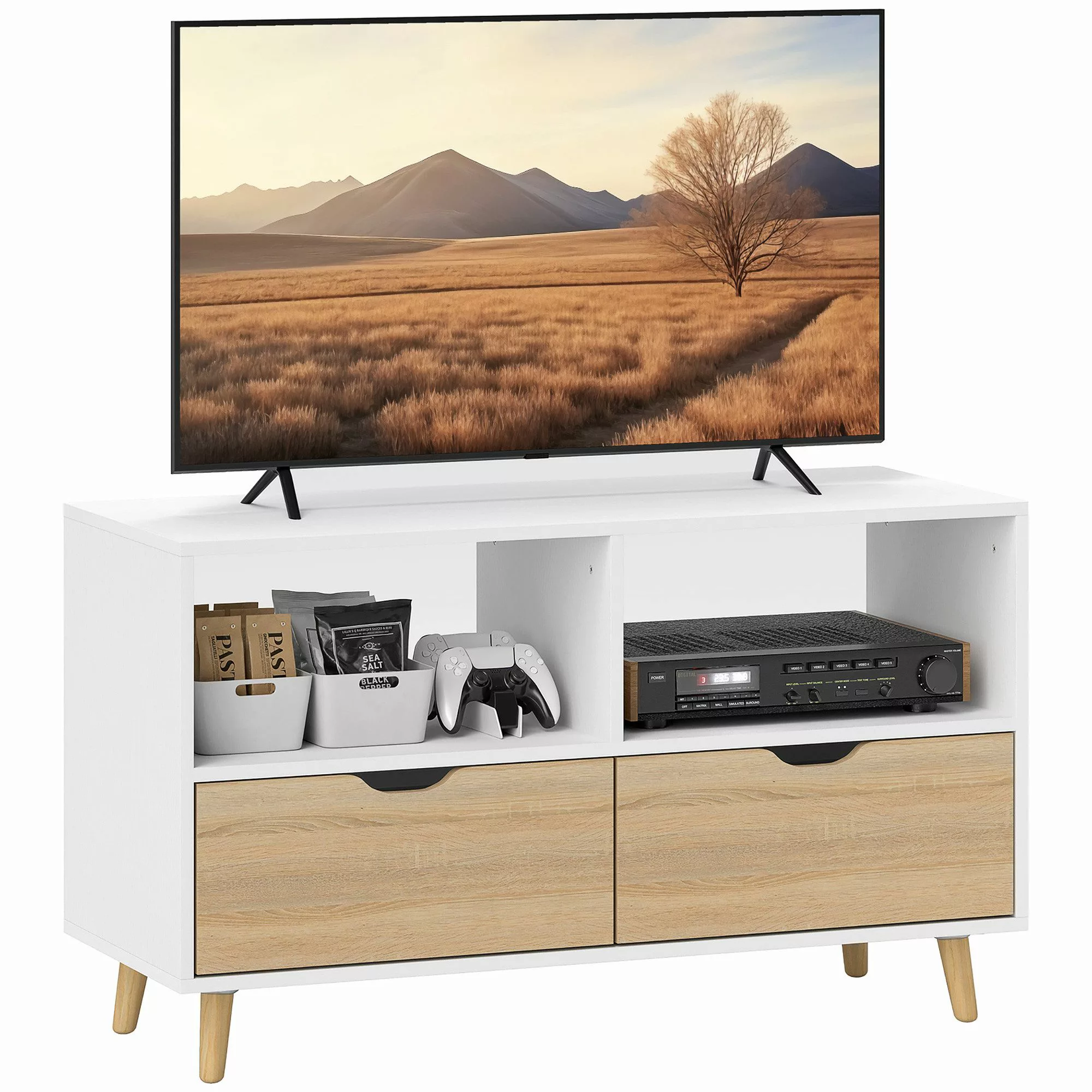 HOMCOM TV-Board TV Schrank Lowboard mit günstig online kaufen