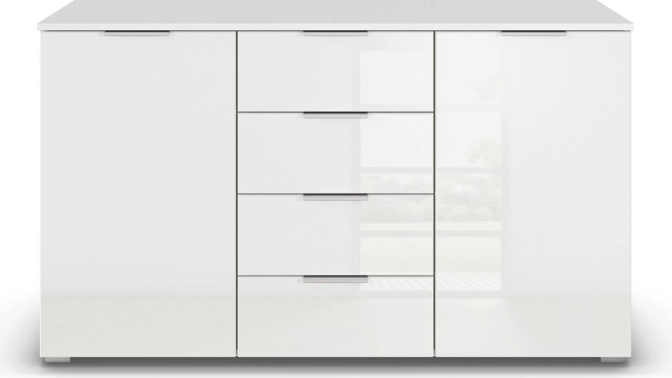 rauch Kommode "Sideboard Kombikommode Schubladenkommode AGORDO mit Glasfron günstig online kaufen