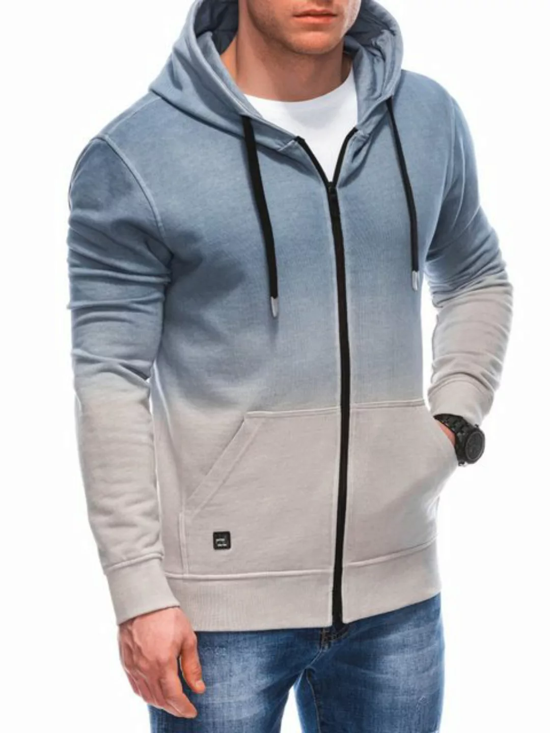 Edoti Kapuzensweatshirt Kapuzensweatshirt mit Reißverschluss günstig online kaufen