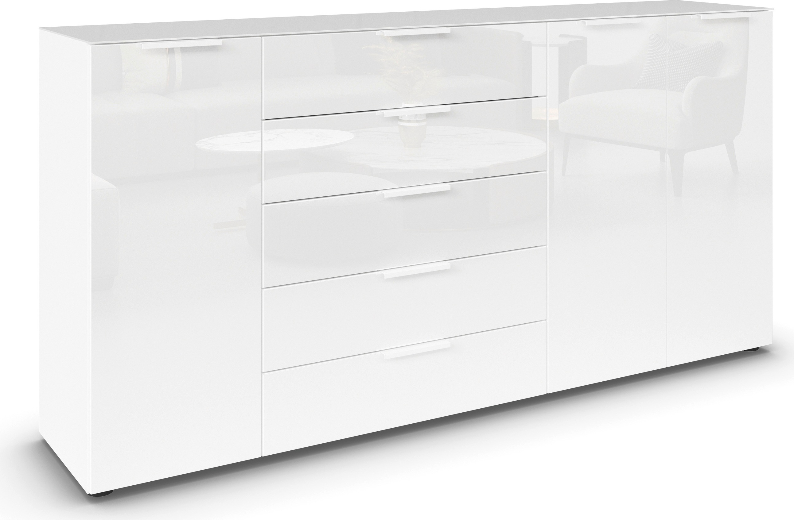 rauch Kombikommode "Kommode Türkommode Sideboard Kombikommode FLIPP mit Gla günstig online kaufen