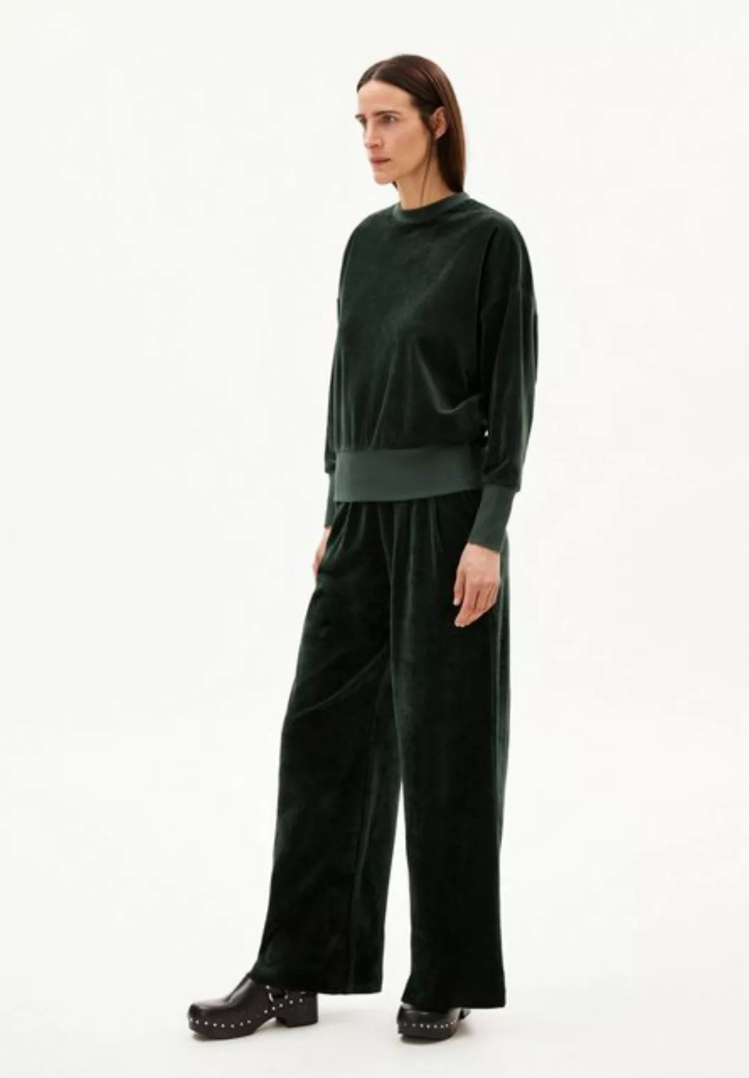 Armedangels Stoffhose JUANAA VELVET Damen Jerseyhose aus Bio-Baumwolle (1-t günstig online kaufen