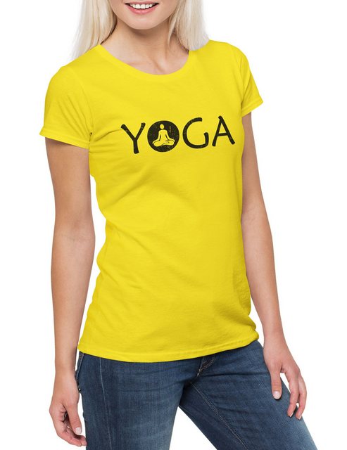 Urban Backwoods Print-Shirt Yoga Damen T-Shirt Buddhismus Religion Buddhism günstig online kaufen