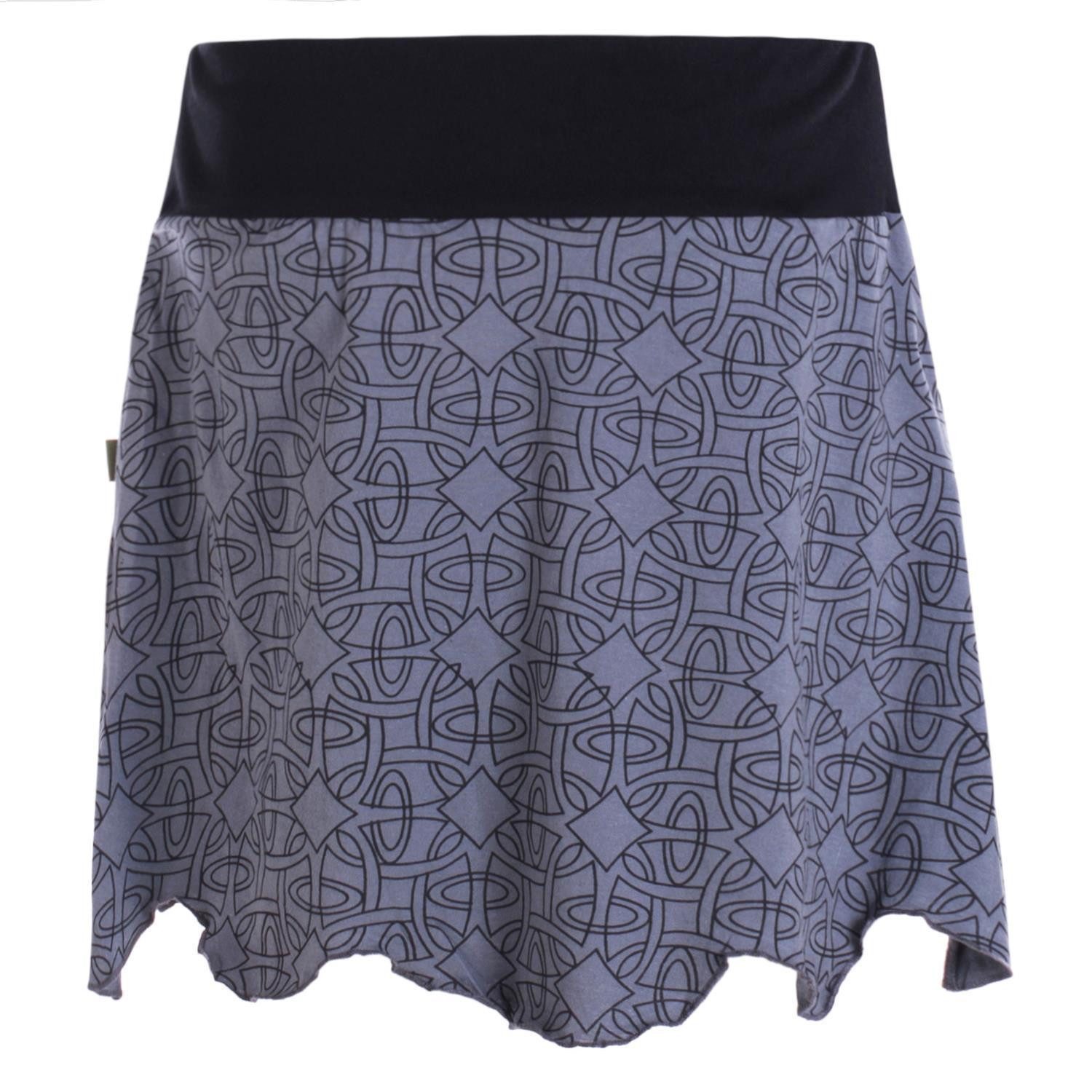 Vishes Minirock Damen Mini-Rock Baumwolle geometrisch günstig online kaufen