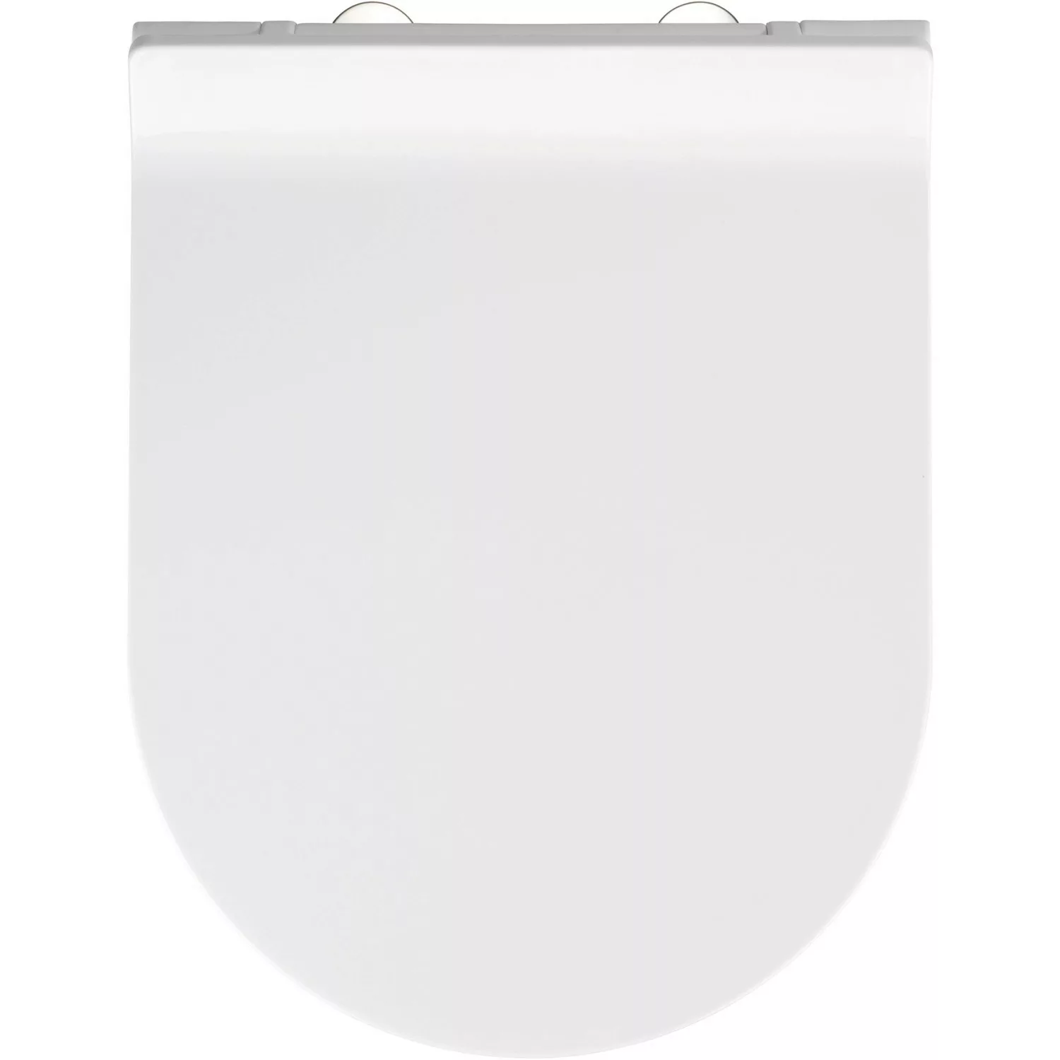 WENKO Premium WC-Sitz Habos, Thermoplast weiß, mit Absenkautomatik silber/w günstig online kaufen