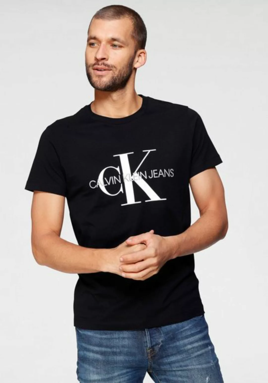 Calvin Klein Jeans T-Shirt "ICONIC MONOGRAM SLIM TEE" günstig online kaufen