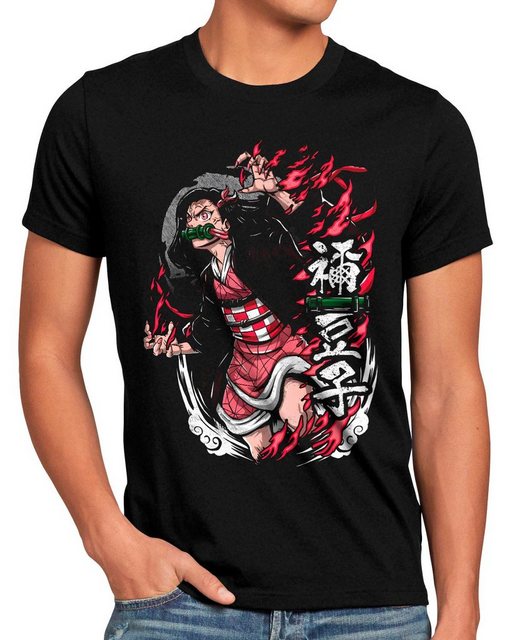 style3 T-Shirt Nezuko Rage demon slayer anime japan manga cosplay günstig online kaufen