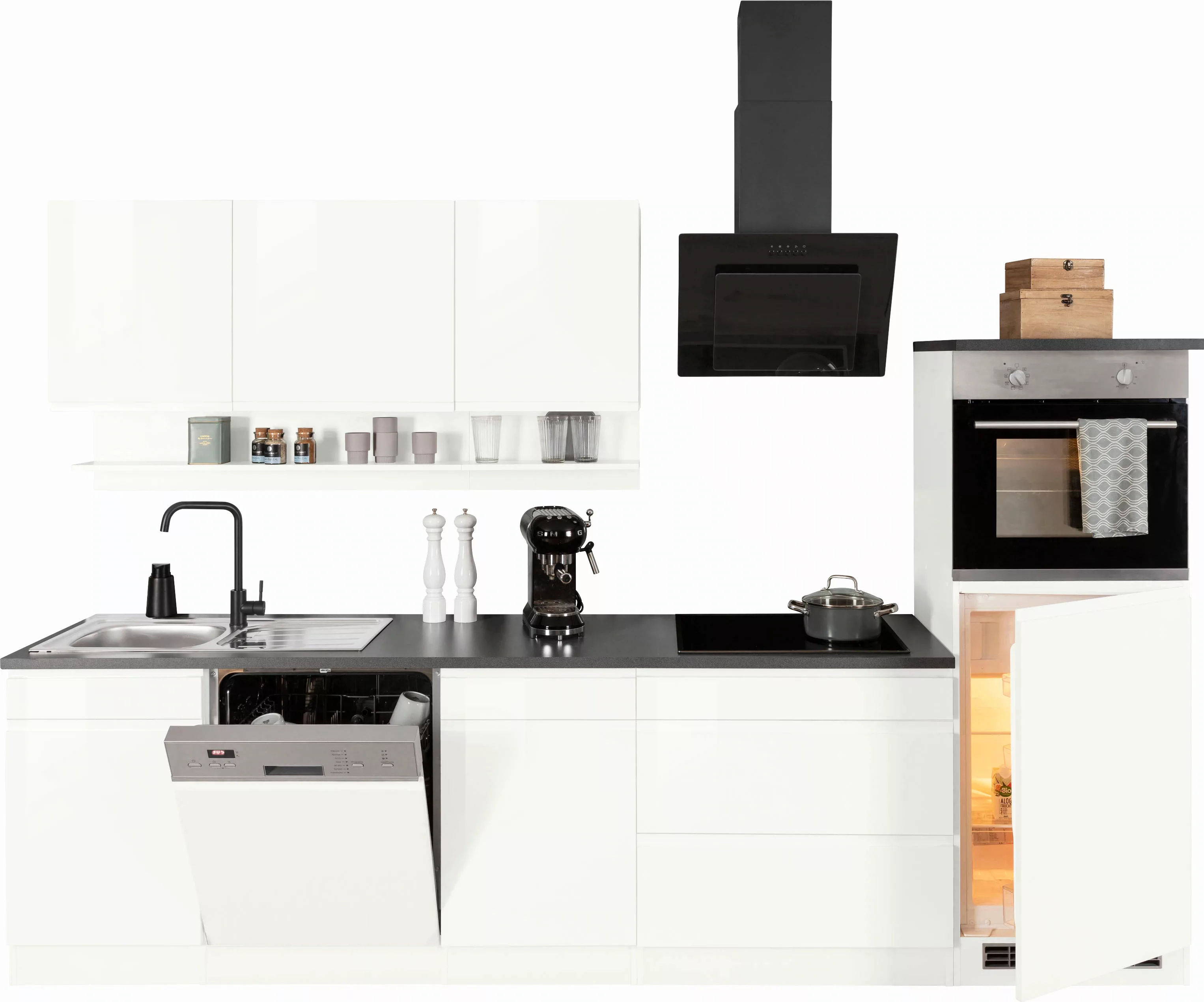 KOCHSTATION Küchenzeile "KS-Virginia", Breite 300 cm, ohne E-Geräte günstig online kaufen
