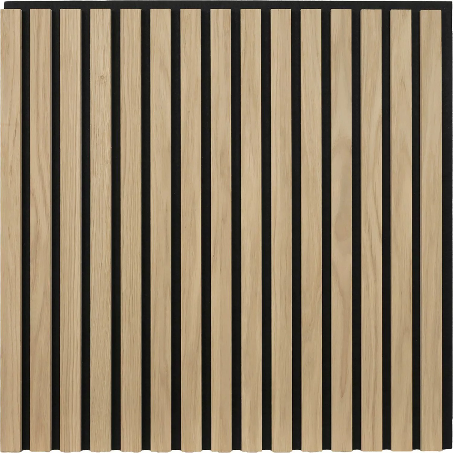 Akustikpaneel Wandverkleidung Eiche MDF Natur Akustikfilz Schwarz 119,8 cm günstig online kaufen