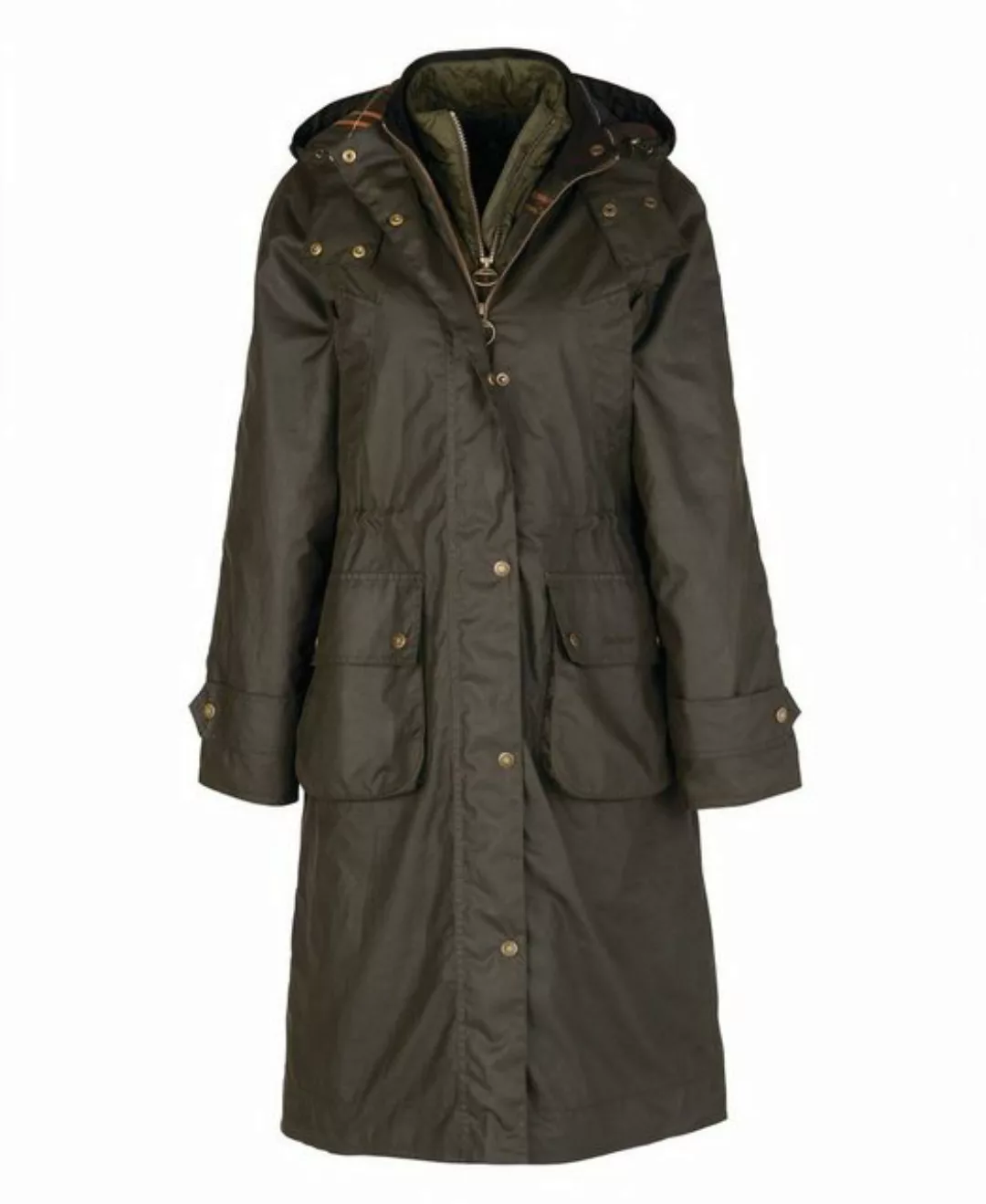 Barbour Kurzmantel Damen Mantel LONG CANNICH WAX günstig online kaufen