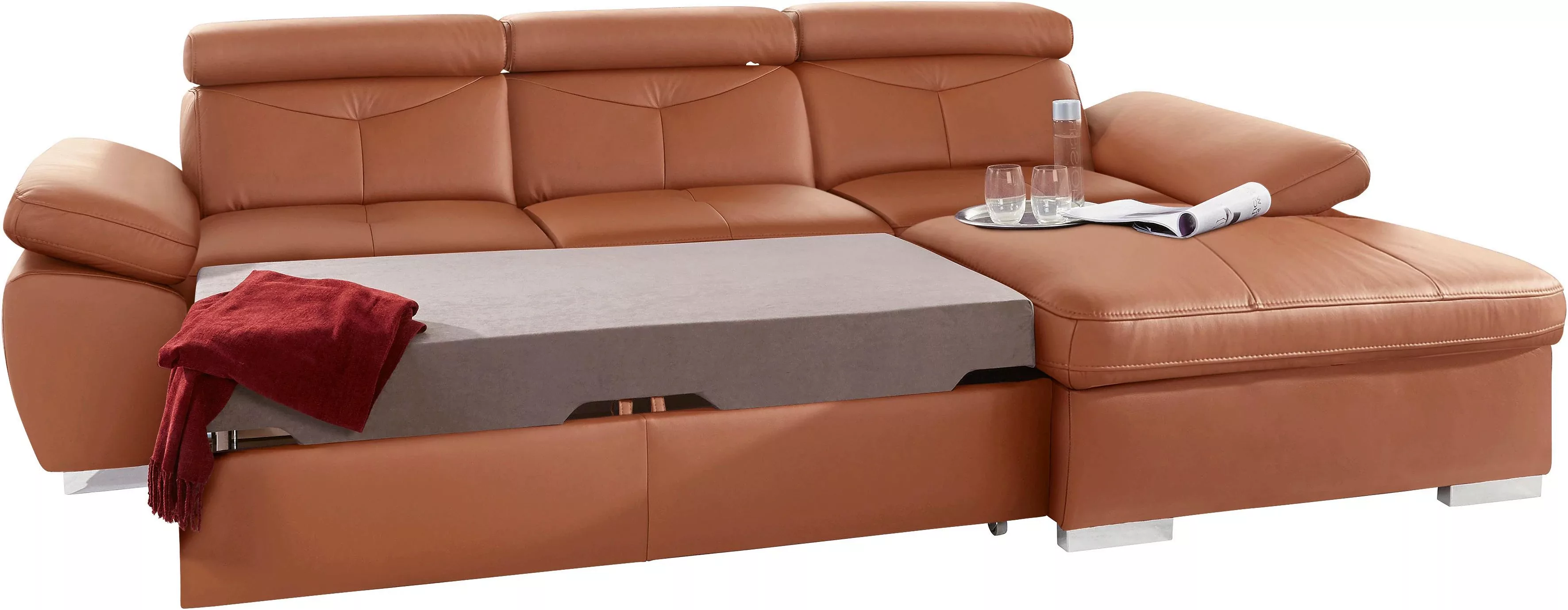 exxpo - sofa fashion Ecksofa "Spring, super bequem und komfortabel mit Armt günstig online kaufen