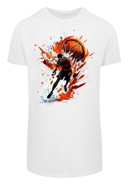 F4NT4STIC T-Shirt Basketball Splash Sport LONG Print günstig online kaufen