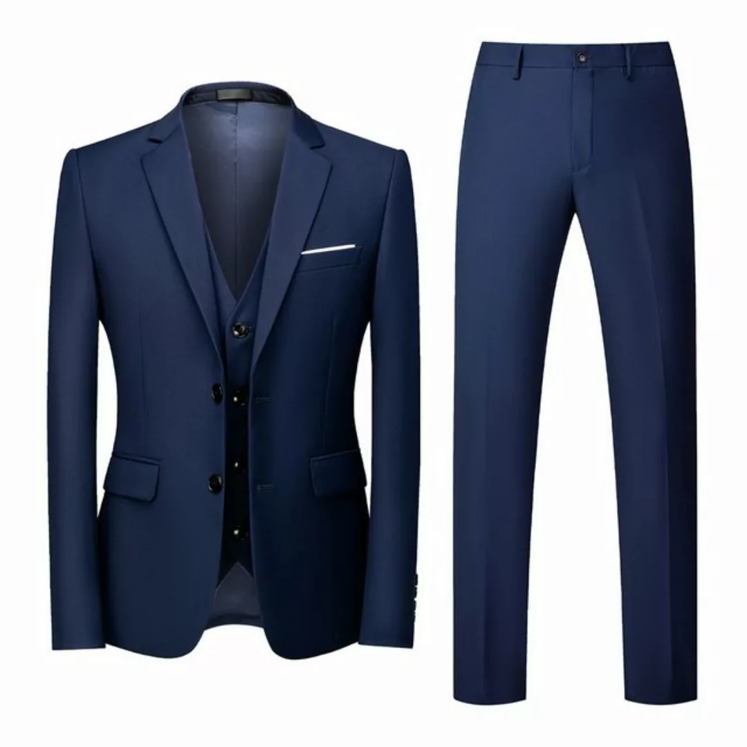 Allthemen Anzug (3 tlg, Sakko & Hose & Weste) Herren Anzug Slim Fit Einreih günstig online kaufen