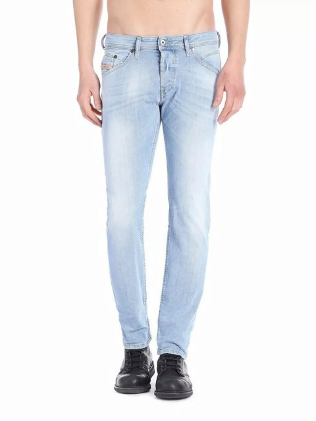 Diesel Straight-Jeans Diesel Belther 0839G Herren Jeans Hose Regular Slim S günstig online kaufen