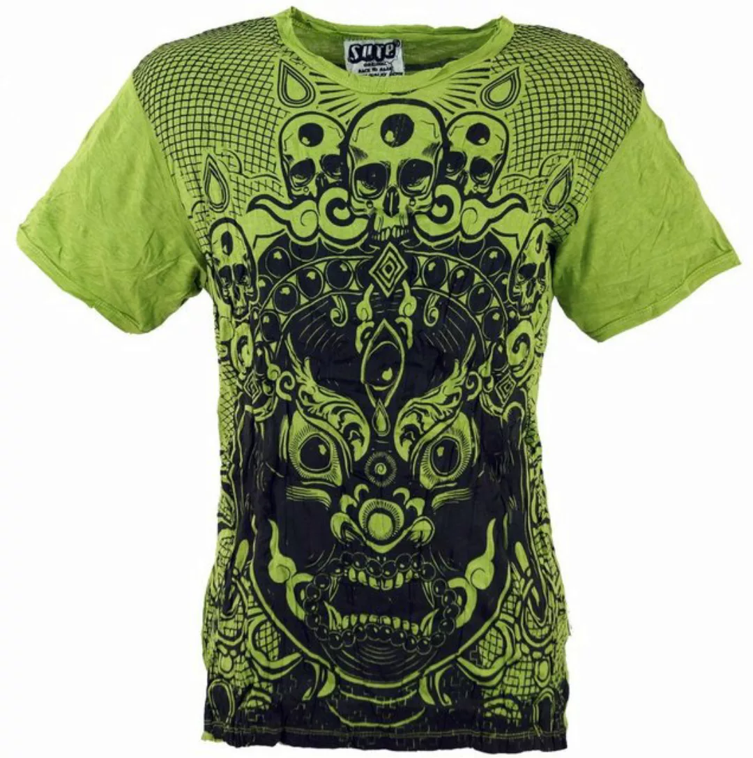 Guru-Shop T-Shirt Sure Herren T-Shirt Dämon - lemon Goa Style, Festival, al günstig online kaufen