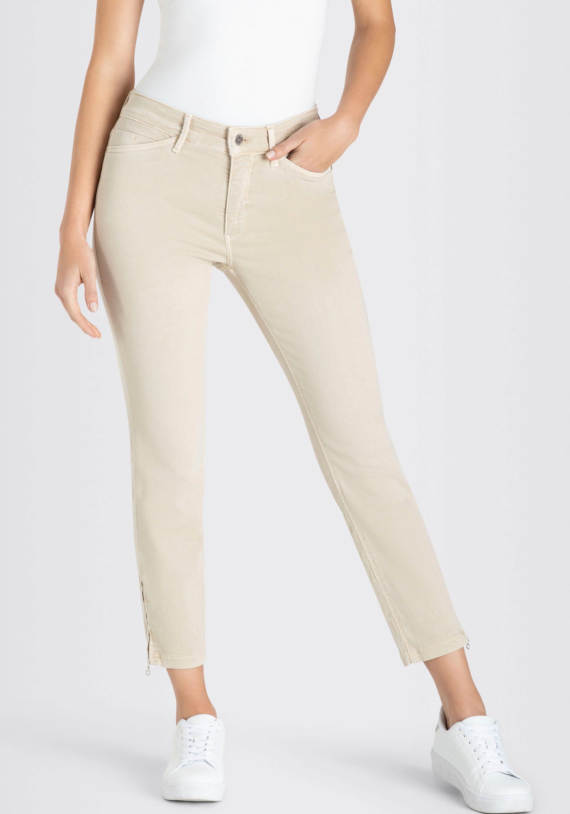 MAC 7/8-Jeans "Dream Chic", verkürzte Form mit Reißverschluss günstig online kaufen