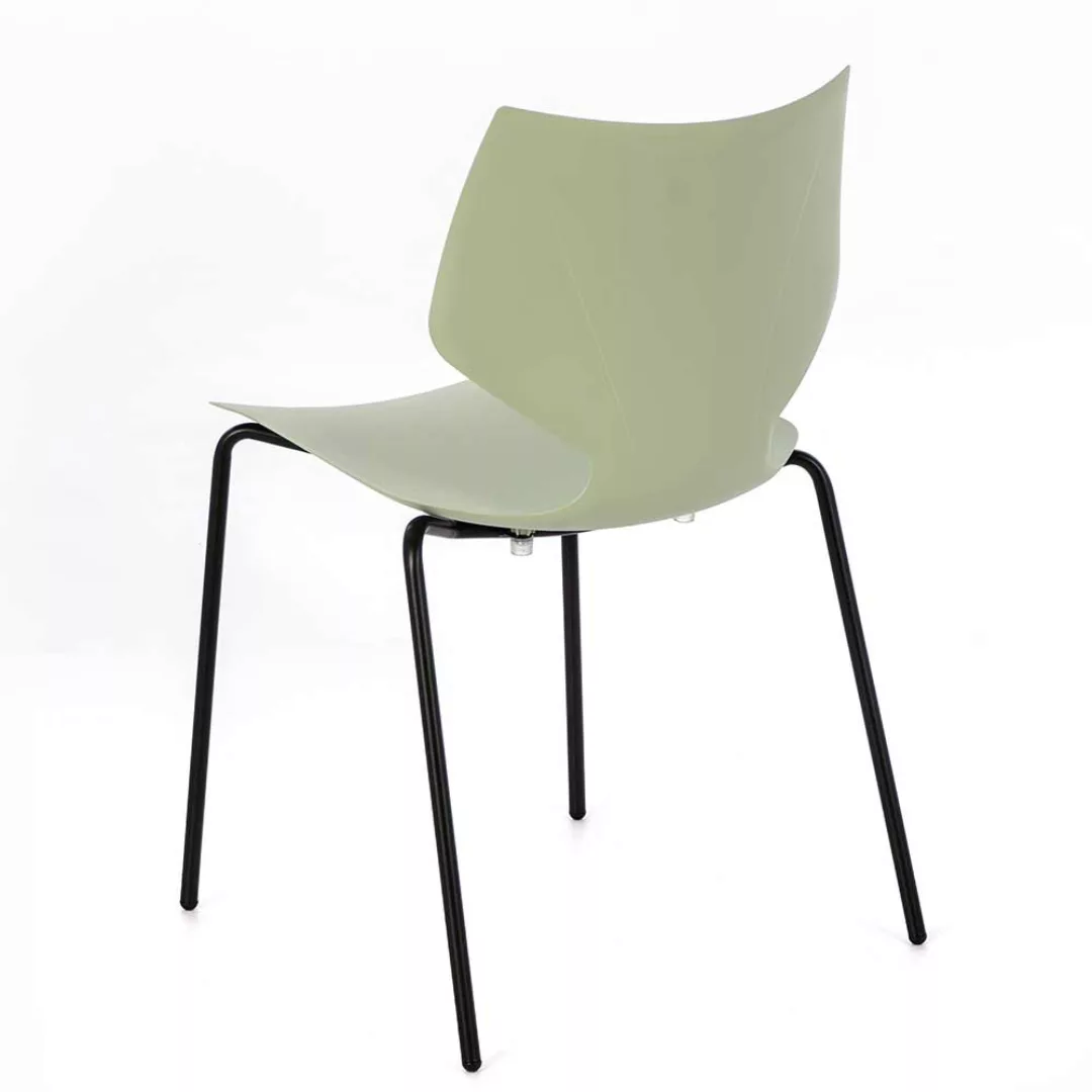 Esstisch Stühle in Hellgrün Kunststoff 45 cm Sitzhöhe (4er Set) günstig online kaufen