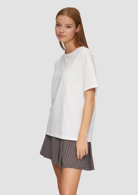 QS Kurzarmshirt Oversized T-Shirt aus Baumwolle günstig online kaufen