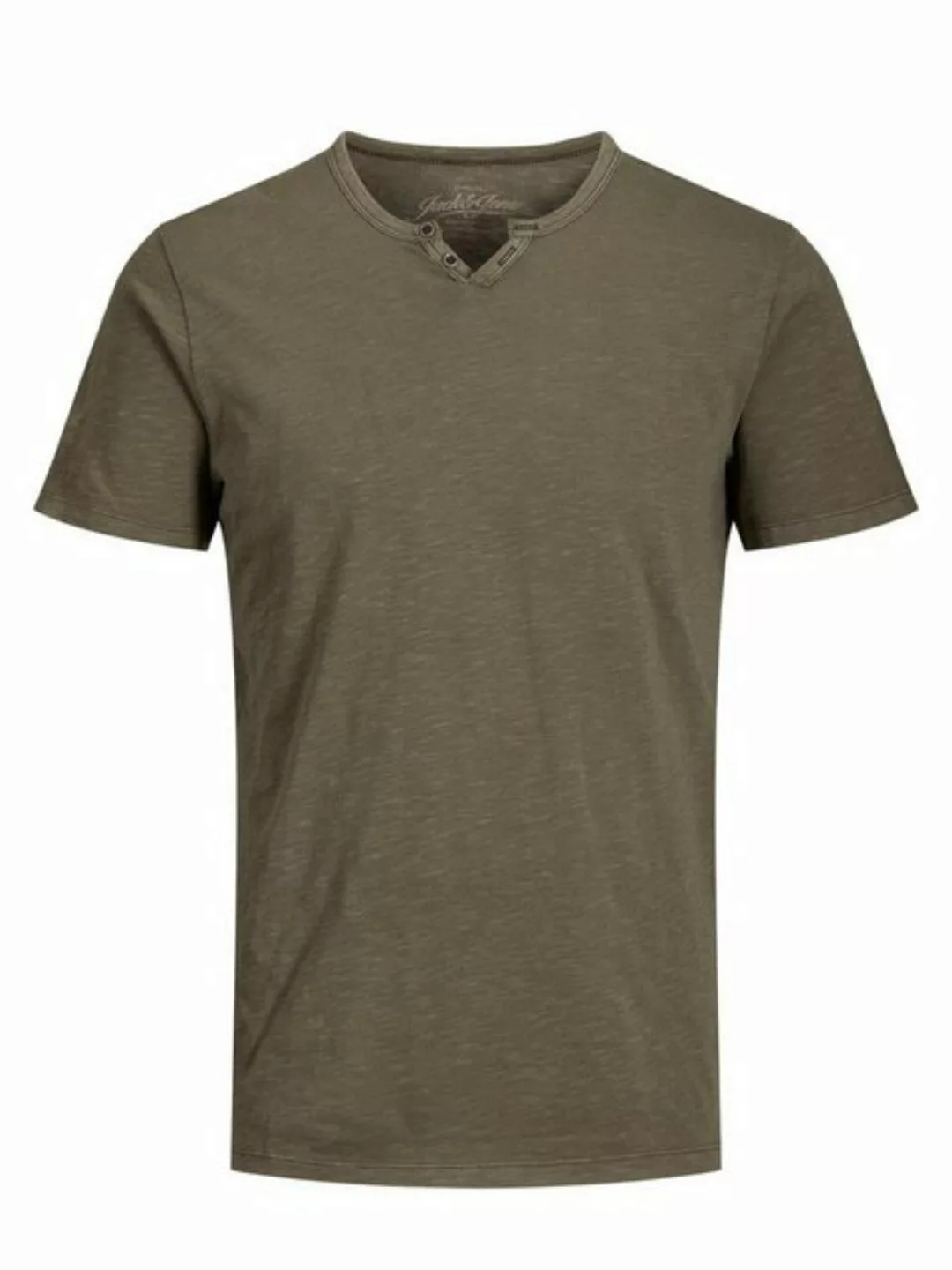 Jack & Jones Herren Rundhals T-Shirt JJESPLIT - Slim Fit günstig online kaufen