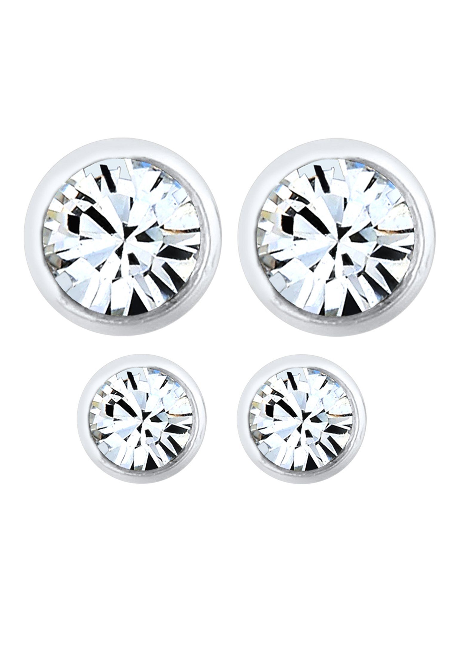 Elli Ohrring-Set Ohrstecker Set Weiß 925 günstig online kaufen