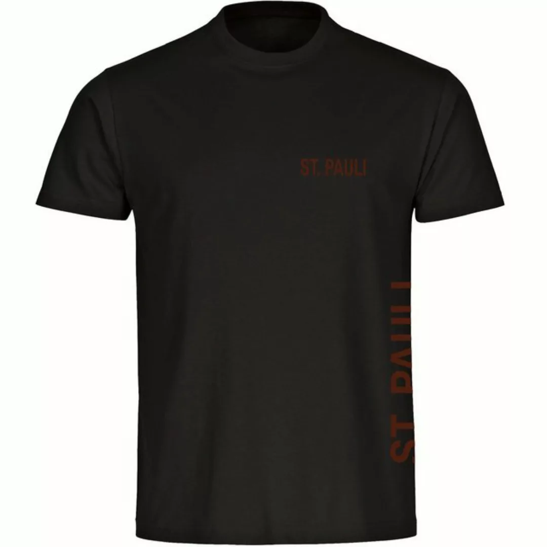 multifanshop T-Shirt Herren St. Pauli - Brust & Seite - Männer günstig online kaufen
