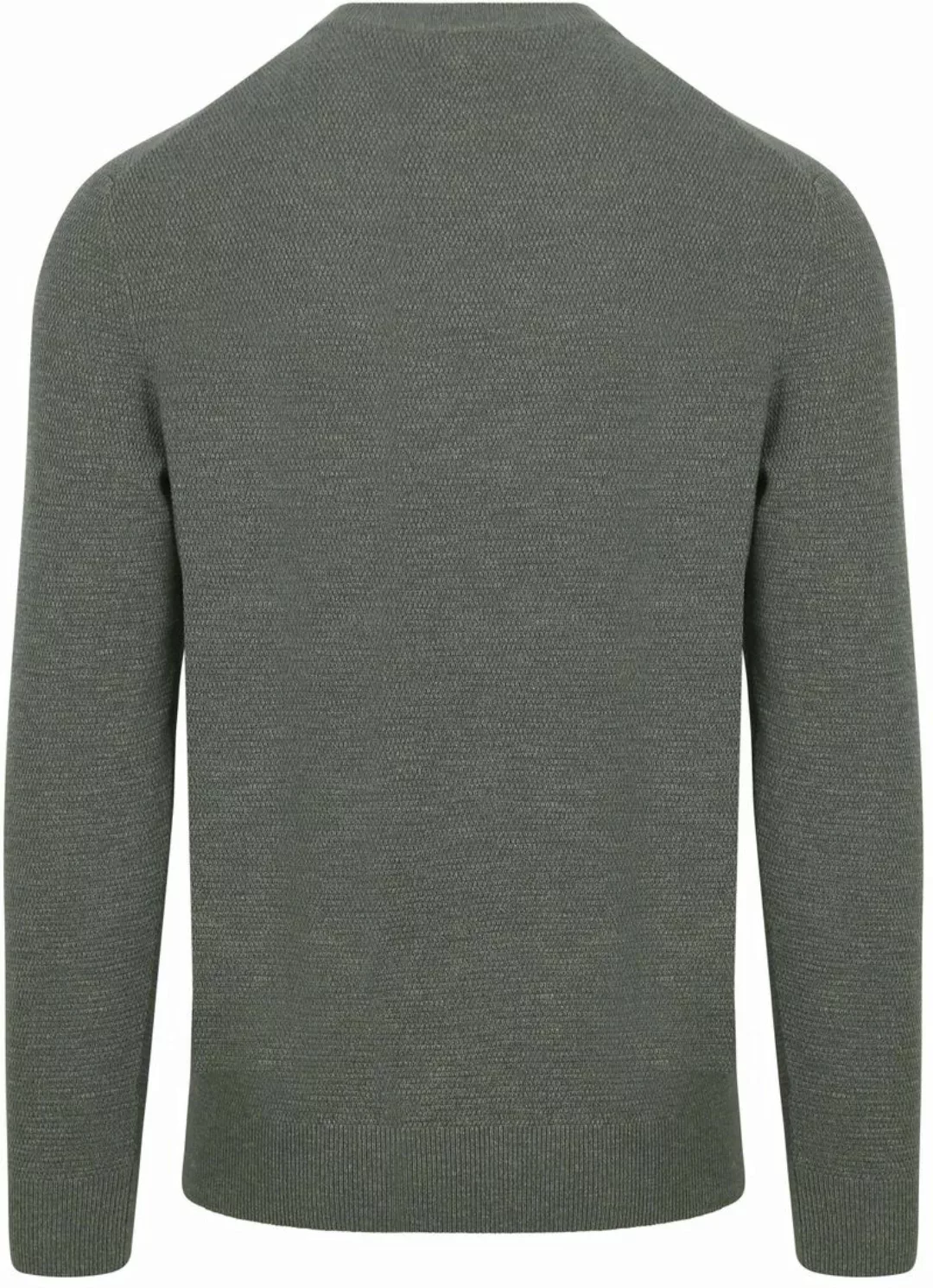 Profuomo Pullover Textured Grün - Größe M günstig online kaufen