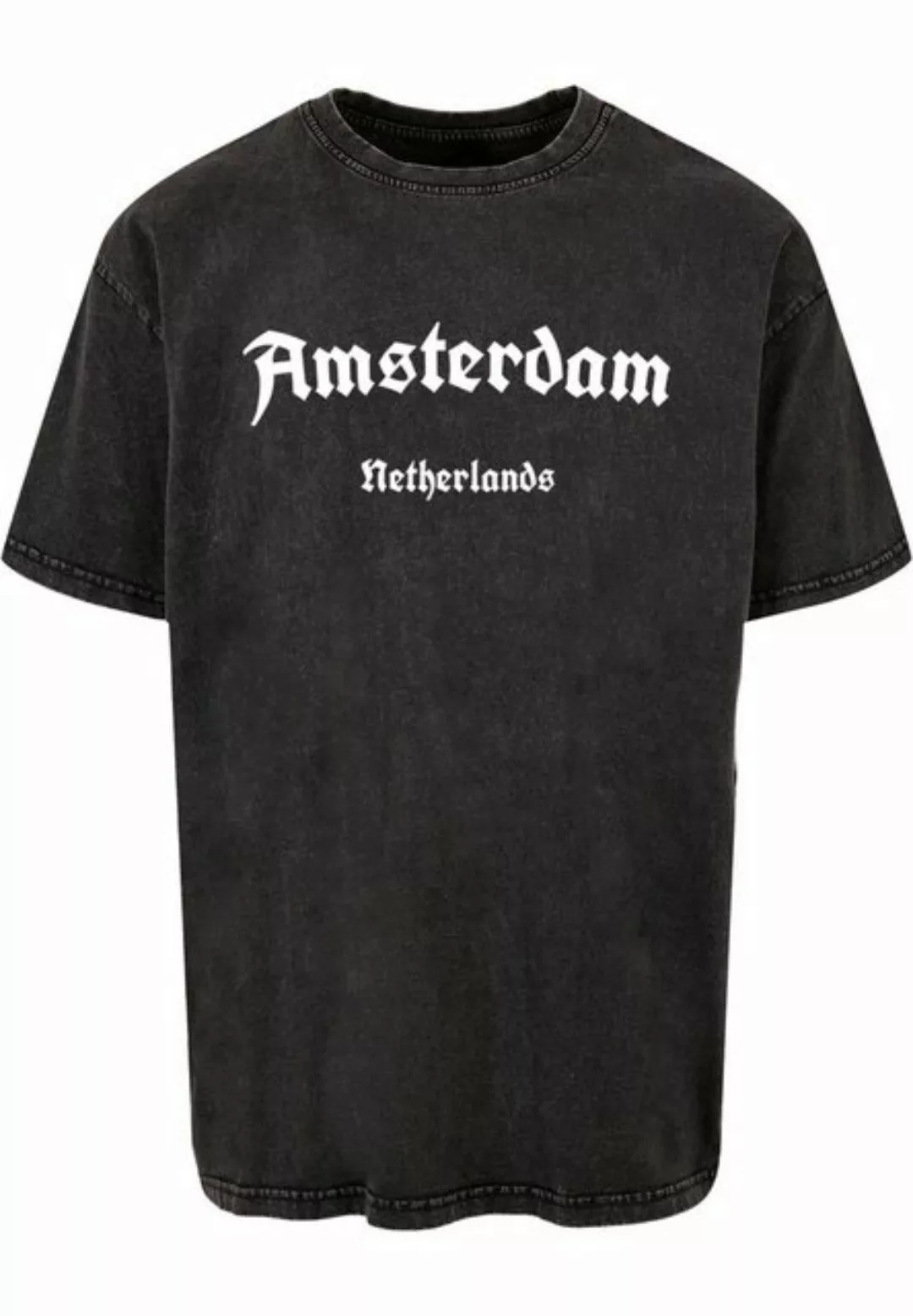 Merchcode T-Shirt Merchcode Herren Amsterdam X Acid Washed Heavy Oversize T günstig online kaufen