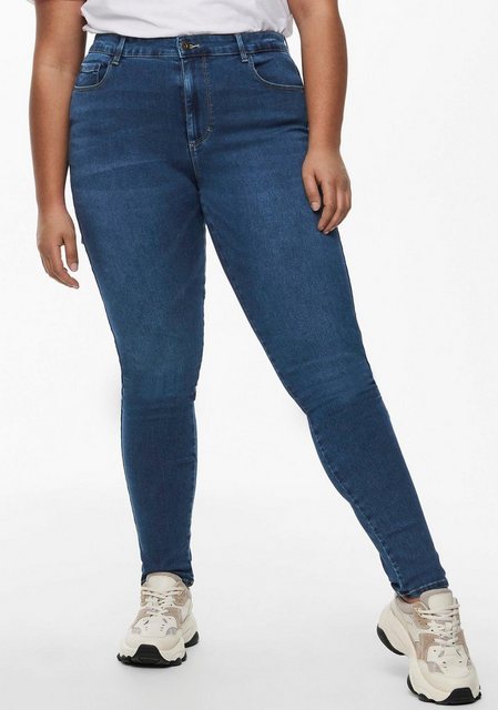 Carmakoma by Only Damen Jeans CARAUGUSTA HW SK - Skinny Fit - Blau - Medium günstig online kaufen