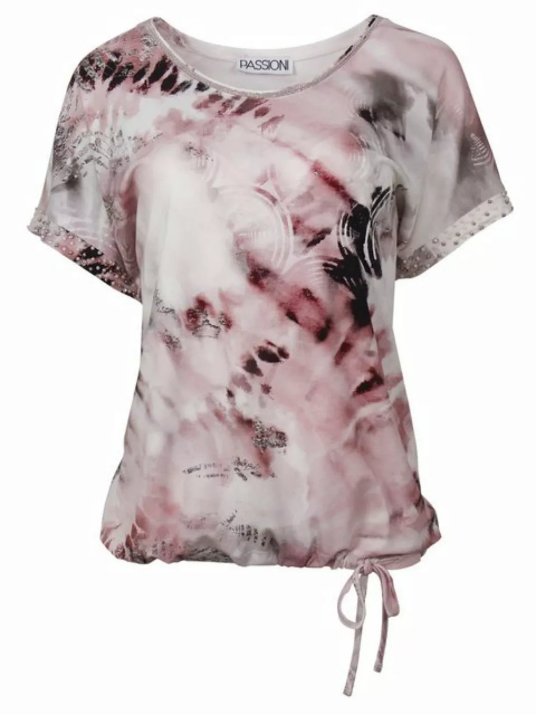 Passioni Print-Shirt Batikdruck Shirt T-Shirt mit Print günstig online kaufen