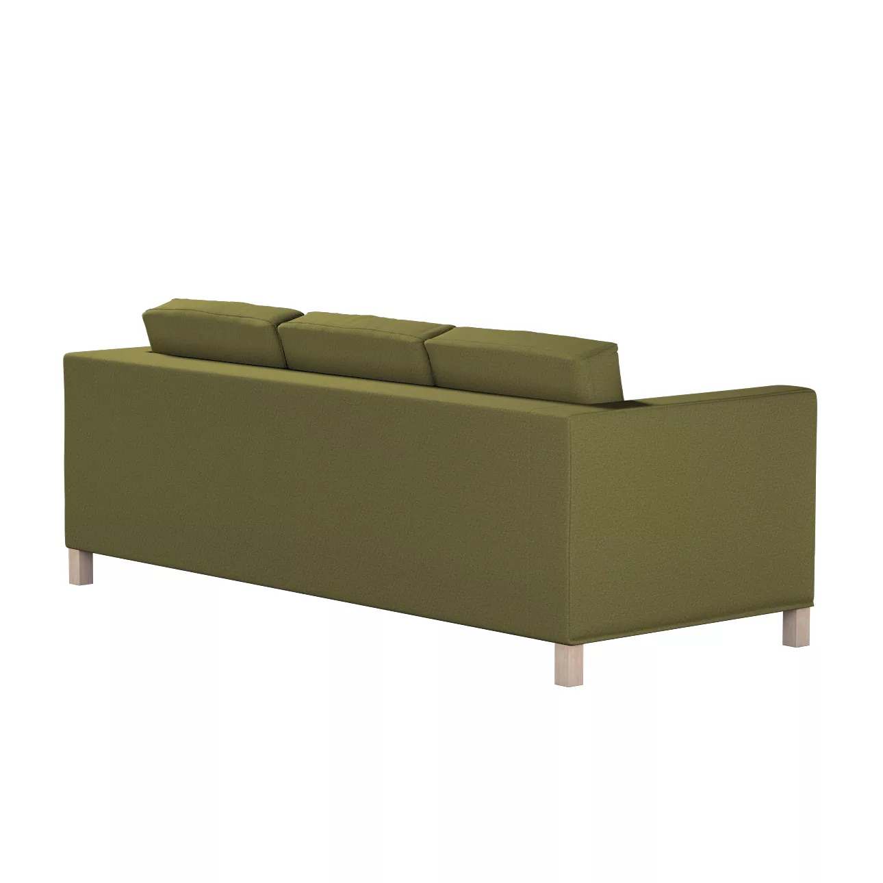 Bezug für Karlanda 3-Sitzer Sofa nicht ausklappbar, kurz, olivgrün, Bezug f günstig online kaufen