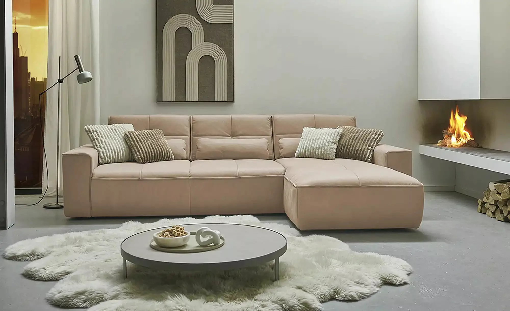 meinSofa Ecksofa  Mick ¦ beige ¦ Maße (cm): B: 295 H: 85 T: 188 Polstermöbe günstig online kaufen